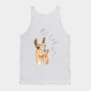 llama bubble Tank Top